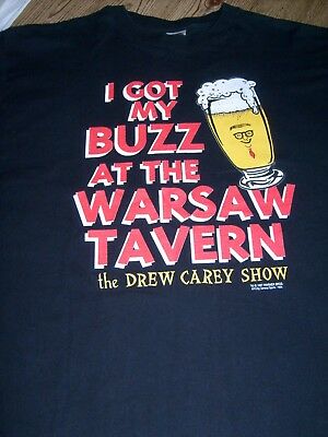 The Drew Carey Show Warsaw Tavern T-Shirt 1997 Size XL Black