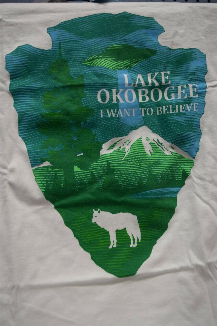 X-Files Lake Okobogee I Want to Believe T-Shirt (SMALL) Nerd Block Exclusive