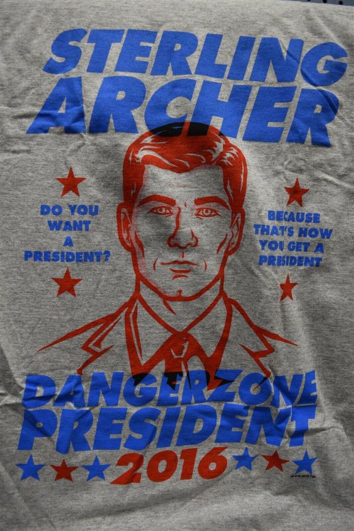 Sterling Archer For President 2016 T-Shirt Loot Crate Exclusive (SMALL)