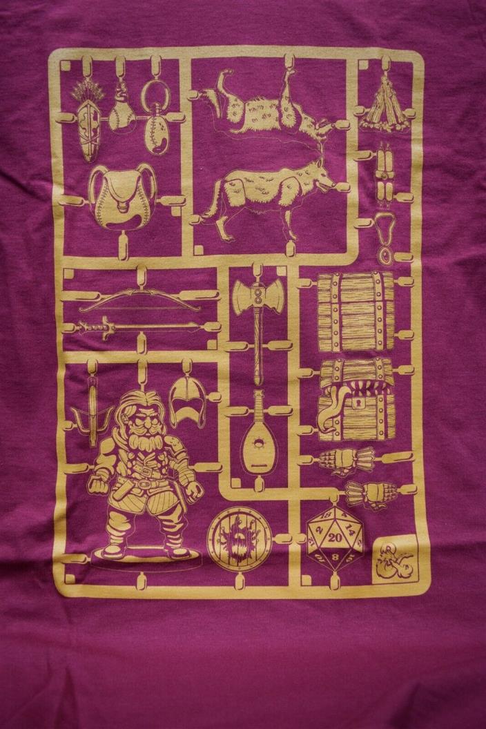 Dec 2018 Loot Crate SCAVENGER Dungeons & Dragons D&D T-Shirt Size M (MED) NEW