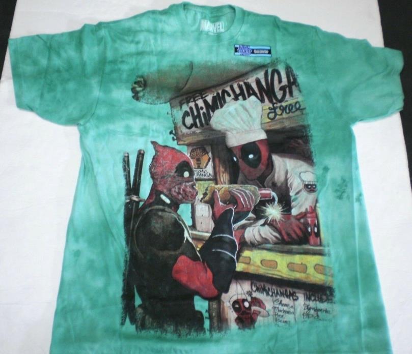 Brand  New Men's Marvel Comics Deadpool Chimichangerous Printed T-Shirt Large
