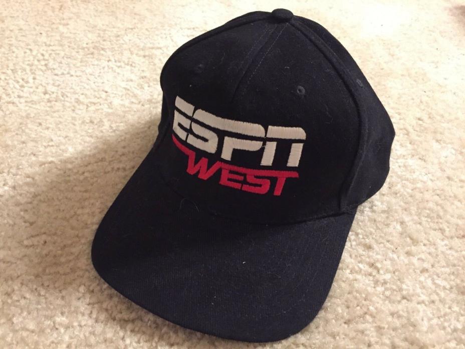 ESPN West Sports Channel Vintage Embroidered Adjustable Baseball Hat Cap