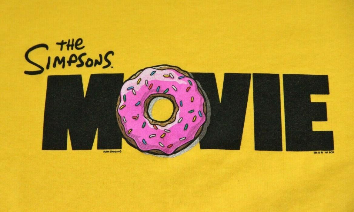 The Simpsons Movie World Premiere T-Shirt XXL 2XL Springfield VT never worn