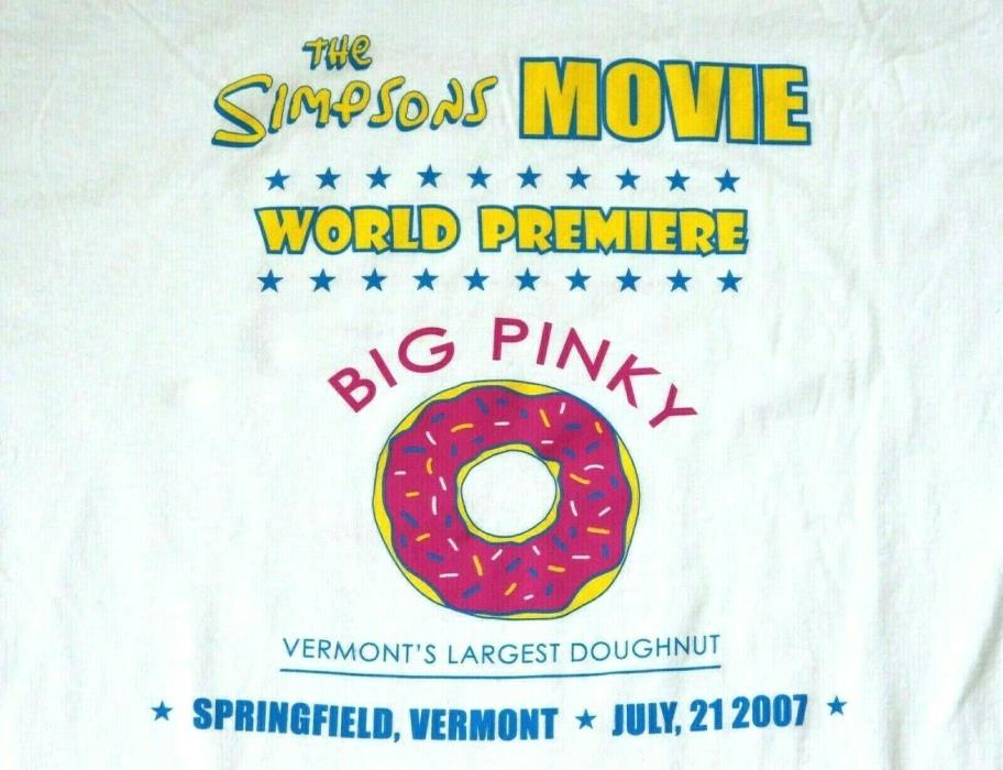 The Simpsons Movie World Premiere T-Shirt Vermont Flannel Company XL Springfield