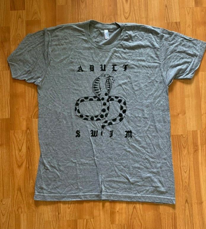 New Adult Swim Snake Design - Exclusive / Rare Grey Shirt Unisex XL Extra Large