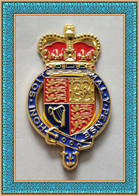 UK Britain MI JIC Bond Royal Crest Arms King Queen BEF HMS Knight Service Pin EU