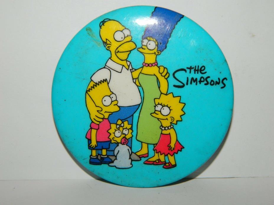 VTG Vintage Simpsons Blue Pin Fox Television Cartoon TV Show