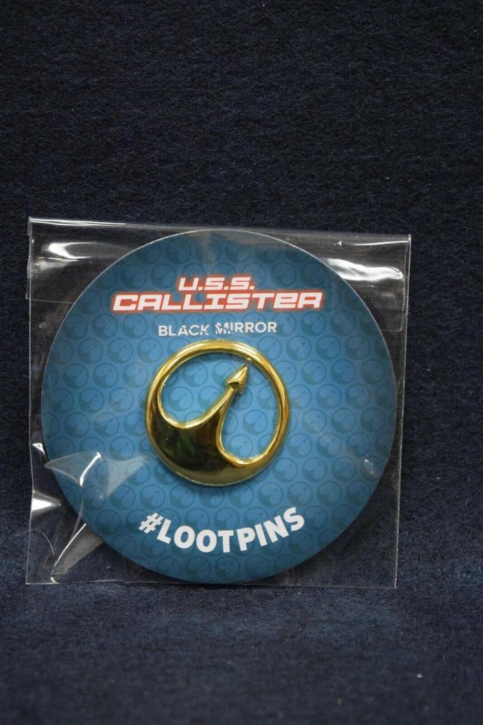 LOOT CRATE JANUARY 2019 EXCLUSIVE BLACK MIRROR PIN U.S.S. CALLISTER NEW