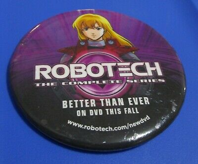 Robotech TV Show Pin Badge Fan Expo Comic Con Purple