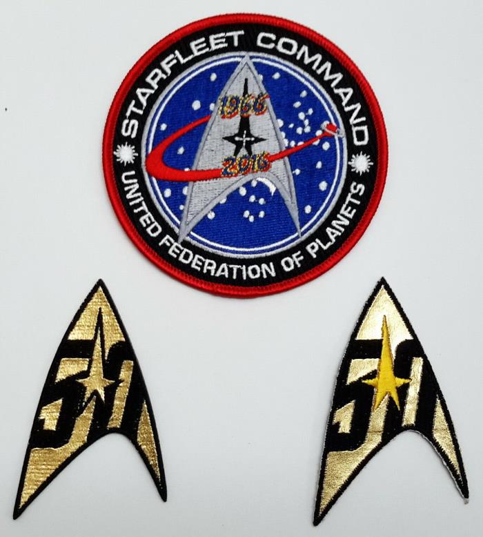 2016 Star Trek 50 Years 50th Anniversary Patch Collection-Your Choice of 3