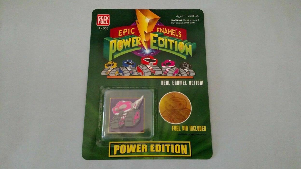 Power Rangers Power Edition Enamel Pin (Pink or Blue) Rover Geek Fuel Exclusive