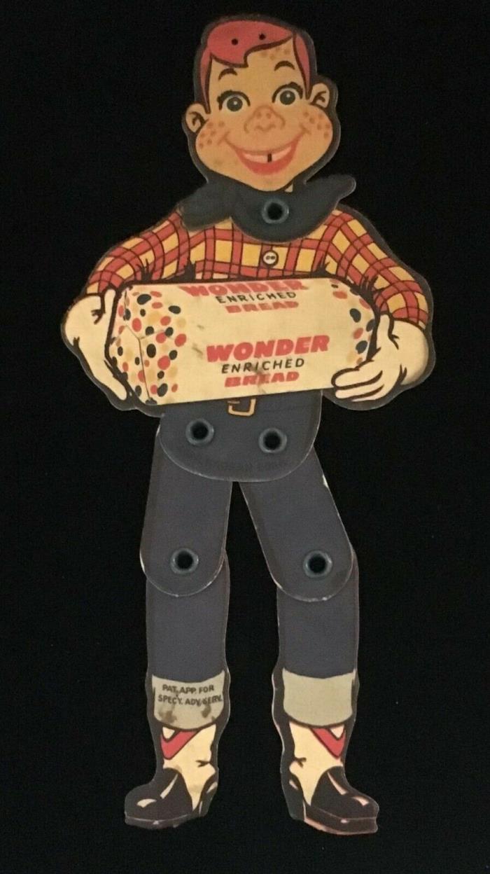 HOWDY DOODY WONDER BREAD PREMIUM JOINTED DOLL BUFFALO BOB TV SHOW VINTAGE OLD