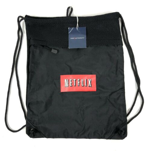 New Port Authority Netflix & Chill Sport Gym Sack Drawstring Backpack Cinch Bag