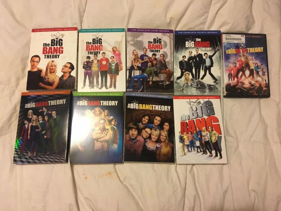 Big Bang Theory Seasons 1,2,3,4,5,6,7,8,10 No season 9 or 11