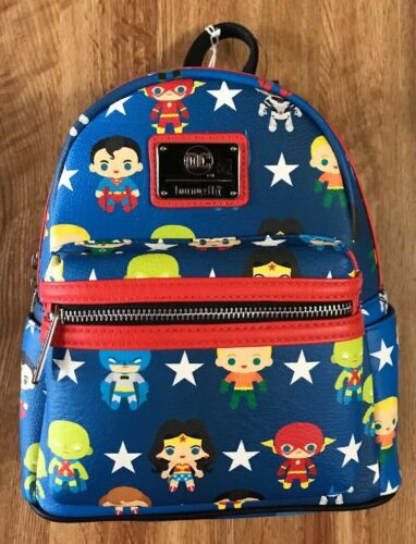 Loungefly Mini Backpack DC Justice League Chibi NWT