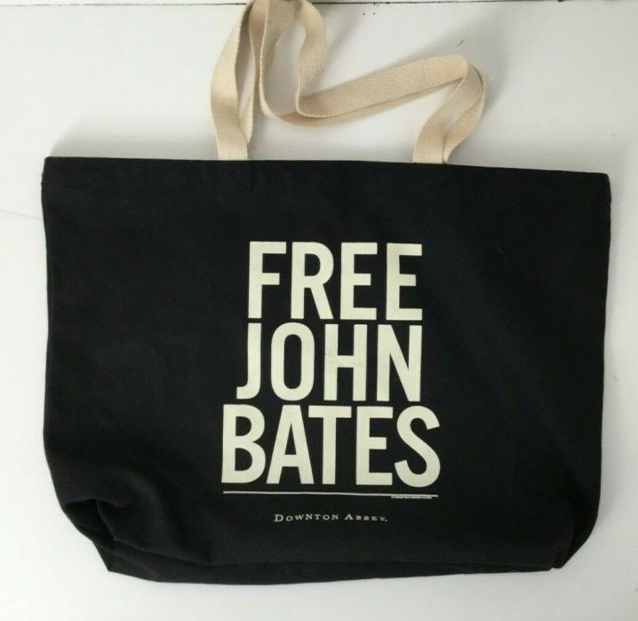 Downton Abbey Tote Bag Black Ivory Free John Bates 20x14 Canvas