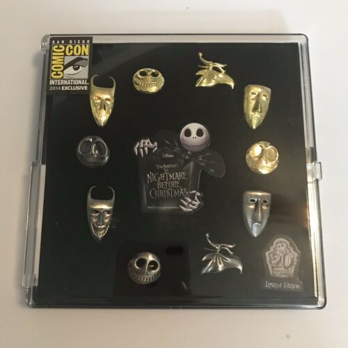 The Nightmare Before Christmas 10 Pin Set - 2014 San Diego Comic Con (SDCC)