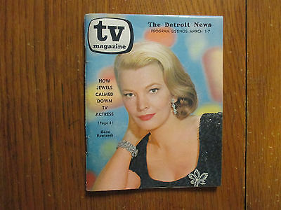March-1964 Detroit News TV Maga(GENA ROWLANDS/LEE J COBB/THE VIRGINIAN/ANN BLYTH