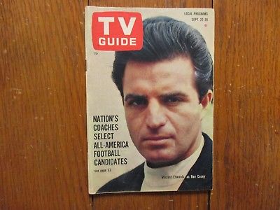 1962 TV Guide(BEN CASEY/VINCE EDWARDS/GLORIA  LAMBERT/JOANNA MOORE/BURT REYNOLDS