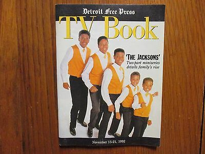 Nov. 15, 1992 Detroit Free Press TV Book/Magazine(THE  JACKSONS/MICHAEL JACKSON)