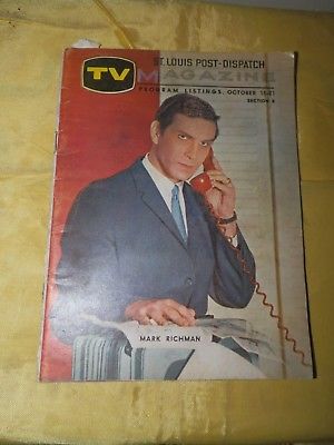 Oct. 15, 1962 St. Louis Post-Dispatch TV Magazine-Mark Richman 