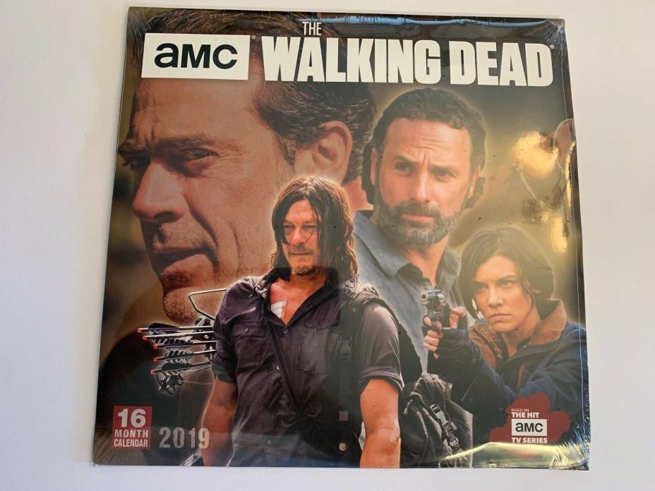 The Walking Dead TV Series 16 Month 2019 Wall Calendar NEW SEALED