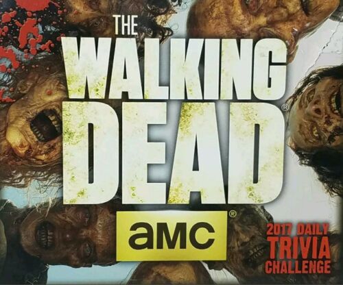The Walking Dead 2017 Daily Trivia Challenge Game desk Calendar, AMC Brand New!!