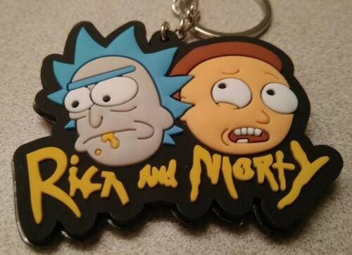 Rick And Morty Keychain Keyring Adult Swim Collectible
