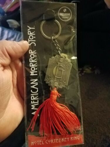 Loot crate Exclusive American Horror Story Hotel Cortez Key Ring Key Chain 2018