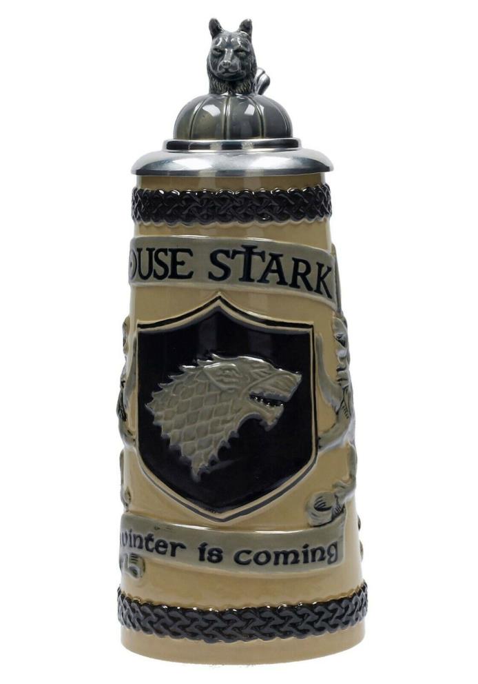 GAME OF THRONES HOUSE STARK CERAMIC BEER STEIN (w/defect)