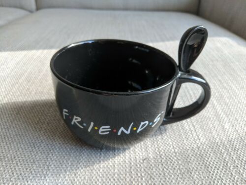 Friends TV Show Oversized Vintage Collectible Soup Coffee Mug Cup with Spoon