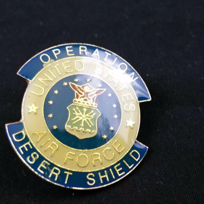 Desert Storm Operation Air Force Pins Shield Buttons Military Vantage USA