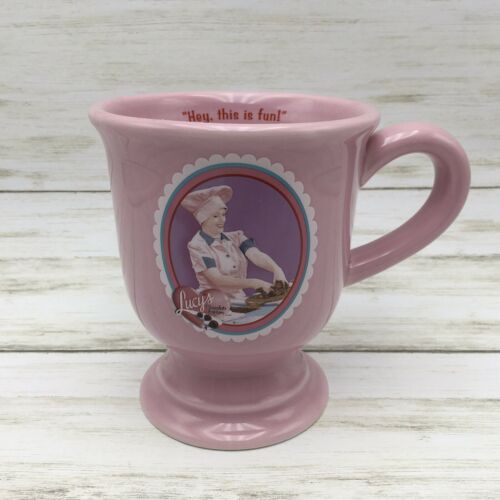 2006 Pink I Love Lucy Chocolate Factory Coffee Mug Cup Commemorative This is Fun