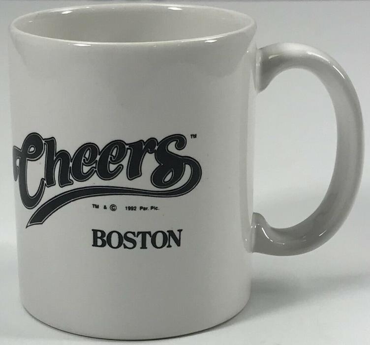 Cheers Boston Bar Television Made in USA White Coffee Mug Cup