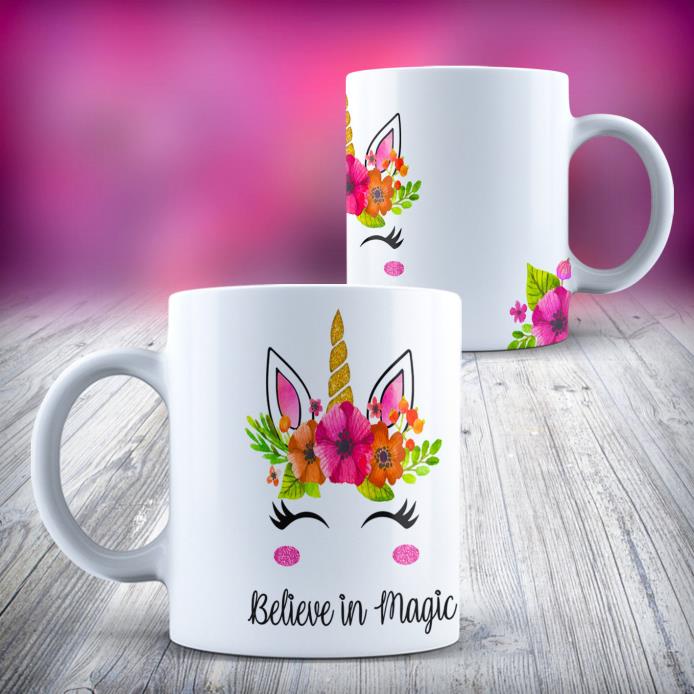 UNICORN Believe In Magic Coffee Mug 11oz & 15oz Gift Collectible