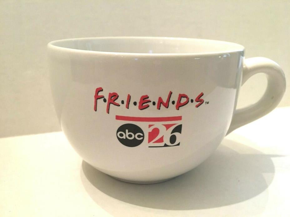 Rare  VTG Friends TV Show Oversized Mug with Show Logo, ABC logo, station Logo