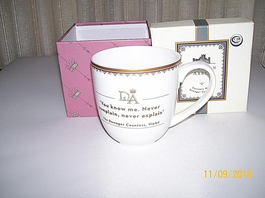 Downtown Abbey Dowager Countess Violet 2015 Tea/Coffee Mug / IOB