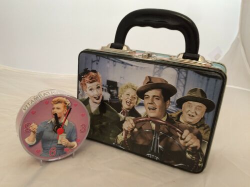I Love Lucy Mini Lunchbox Tin And Small Working I Love Lucy Clock