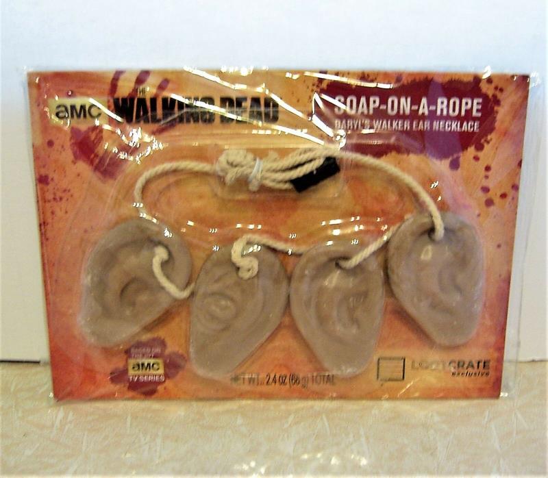 Walking Dead Soap On A Rope Daryl's Walker Ear Necklace NEW Loot Crate AMC