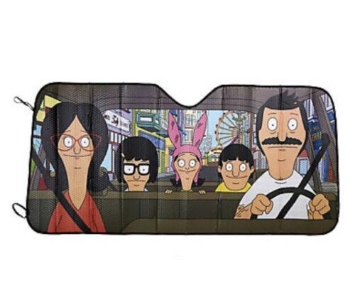 Bob's Burgers Family Accordion Car Sun Shade New In Package!