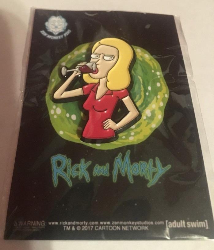 Rick And Morty Rickmobile Exclusive Beth Drinking Pin NEW
