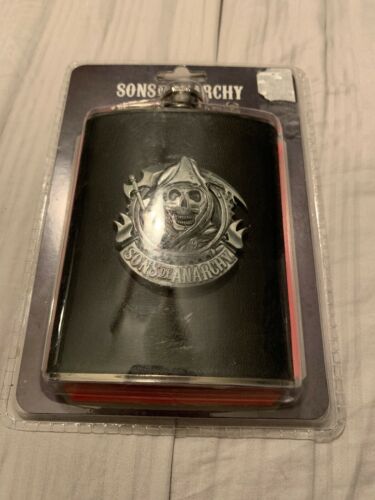 Sons of Anarchy Hip Flask ~ Official SOA Contraband ~ Stainless Steel 8 oz. FX