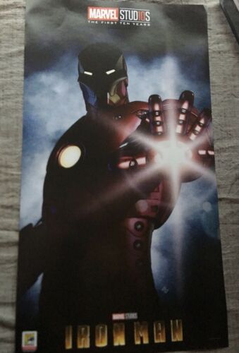 SDCC 2018 Marvel Studios Exclusive Iron Man First 10 Years Comic Con Poster