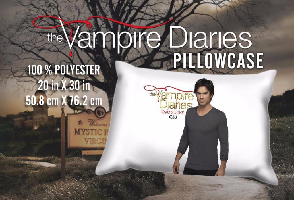 Vampire Diaries Damon Salvatore Ian Somerhalder Pillowcase