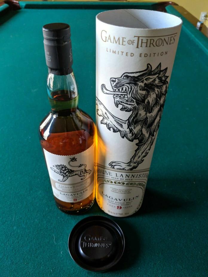 RARE! Game of Thrones House Lannister Lagavulin Limited Edition