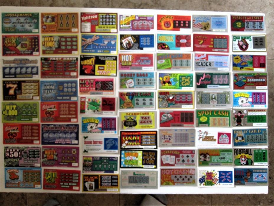 New Hampshire Instant SV Lottery Tickets,  180 different, neat collectable