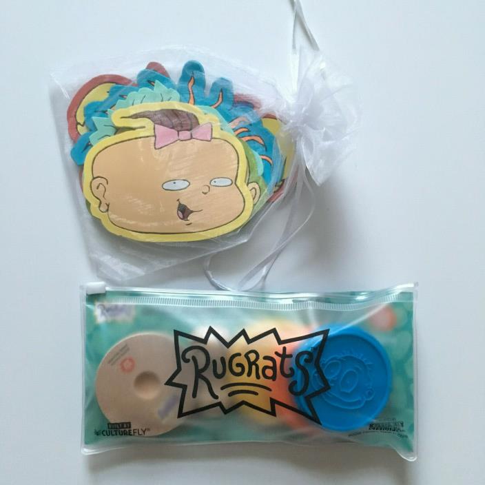 Nick Box Rugrats Silcone Coasters and Plastic Cookie Stamps Nickelodeon