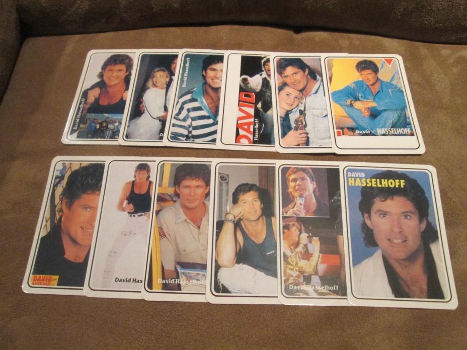 DAVID HASSELHOFF Complete Calendar Cards Set; Mint Set of 12; 1993; TV