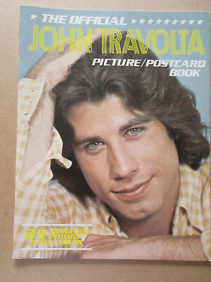 lot of 2 - JOHN TRAVOLTA PICTURE POSTCARD BOOK 1978 rare GREASE