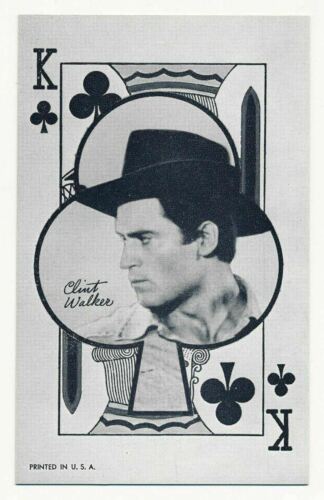 Clint Walker - Western Aces - Cowboy Penny Arcade Card